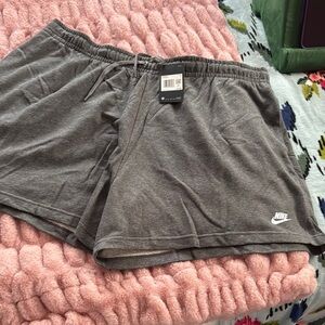 Nike Gray Athletic Shorts with Elastic Waistband